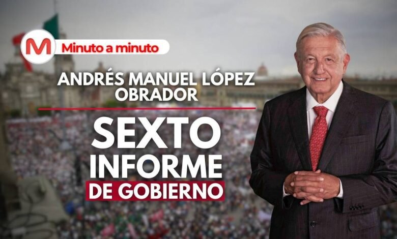 MINUTO A MINUTO. Sexto informe de gobierno de AMLO