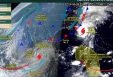 Se prevé que el huracán John ingrese a tierra sobre el occidente mexicano