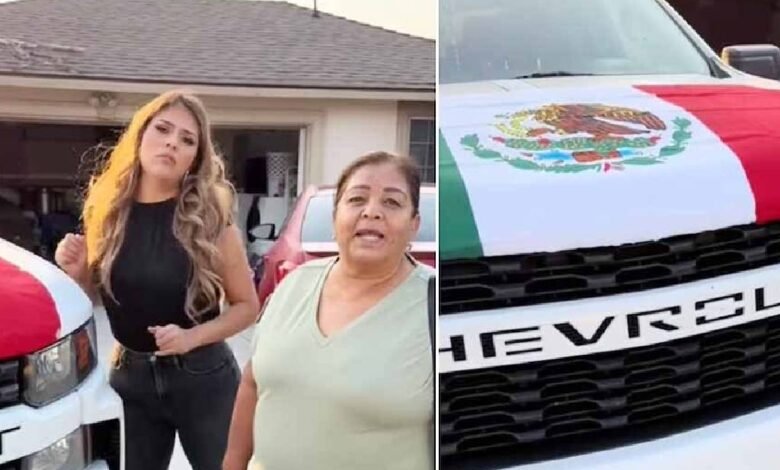 Familia de mexicano en EU exige quitar bandera de su camioneta