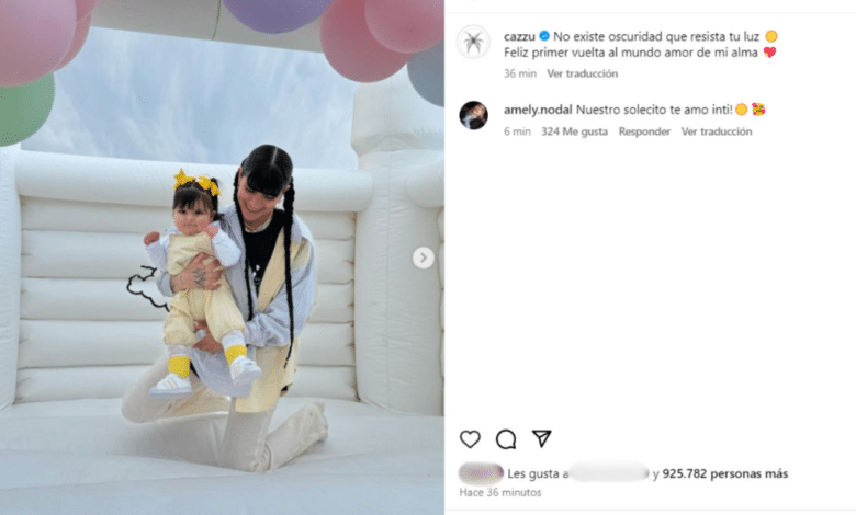 Cazzu dedica emotivo mensaje a su hija Inti por su primer cumpleaños