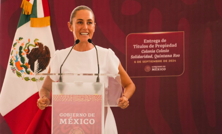 “Somos testigos de que la prosperidad está llegando al pueblo de Quintana Roo”: Claudia Sheinbaum