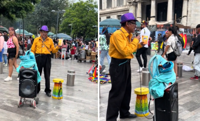 Biyul, el abuelito viral de CDMX que le canta a las lesbianas