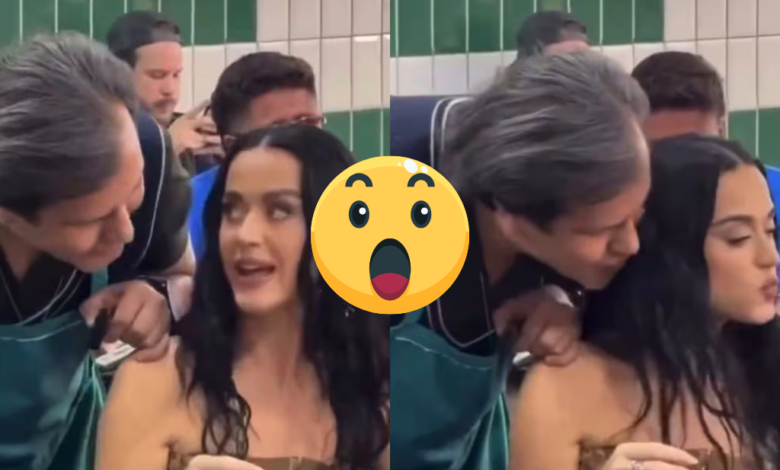 Mesero besa a Katy Perry en taquería; incómodo momento es viral