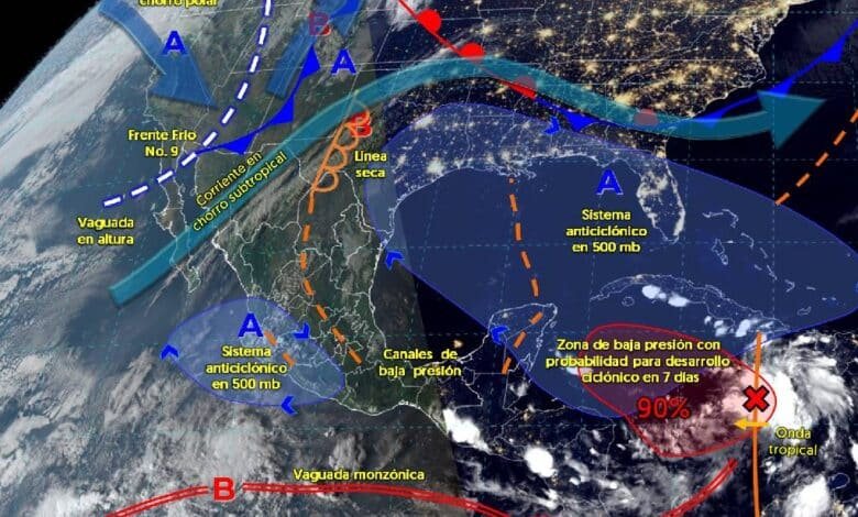 Se prevén lluvias puntuales fuertes en jalisco, Michoacán, Chiapas y Quintana Roo