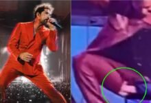 David Bisbal sufre accidente en el escenario; se queda sin pantalón