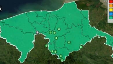 Disminuye potencial de lluvias para este sábado