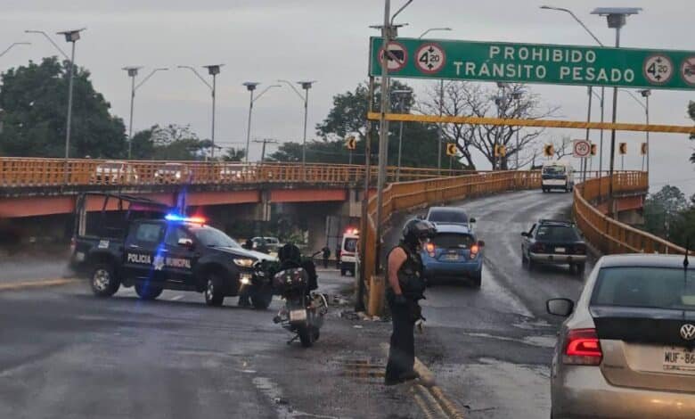 Se registra accidente en el puente La Herradura