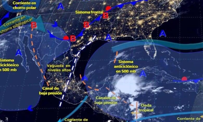 Se espera un descenso de temperaturas y algunas lluvias dispersas en la península de Yucatán
