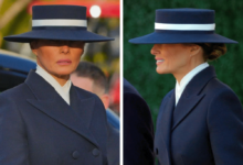 El look de Melania Trump en la toma de posesión de Trump