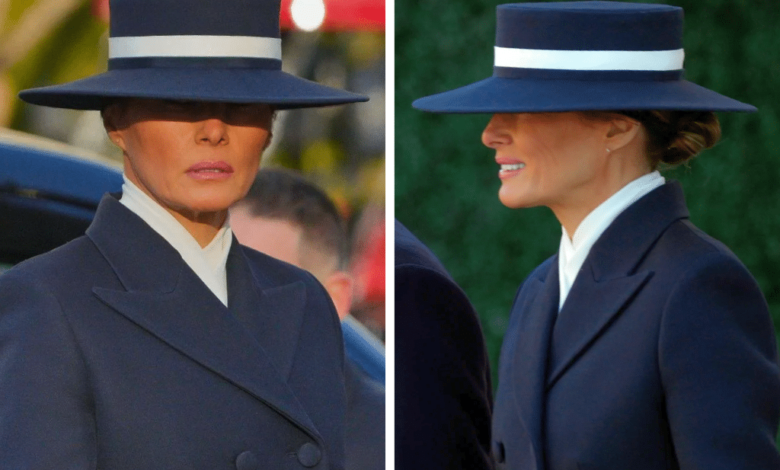 El look de Melania Trump en la toma de posesión de Trump