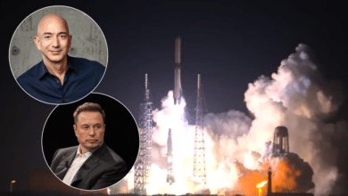 Elon Musk felicita a Jeff Bezos tras el exitoso lanzamiento del cohete New Glenn