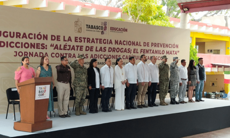 Inaugura Javier May Estrategia Nacional de Prevención de Adicciones en Tabasco