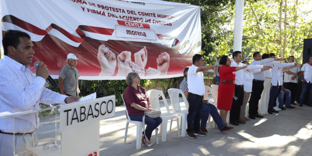 Militancia de Morena en Centla respalda al nuevo Comité Ejecutivo Municipal