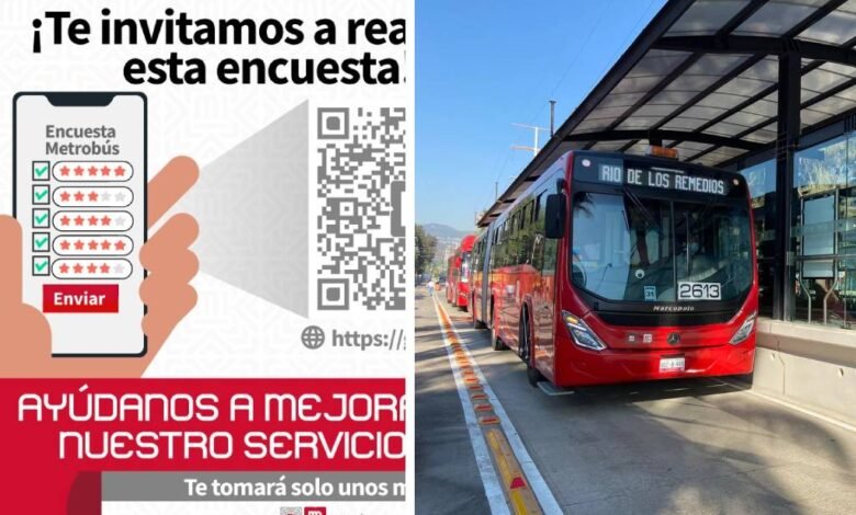 Metrobús lanza encuesta para mejorar el servicio