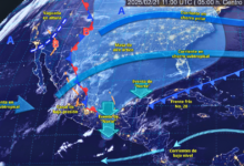 Alerta meteorológica lluvias intensas en el sureste del país