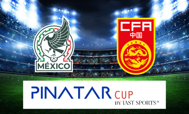 Imagen editada de logos de futbol de México y China