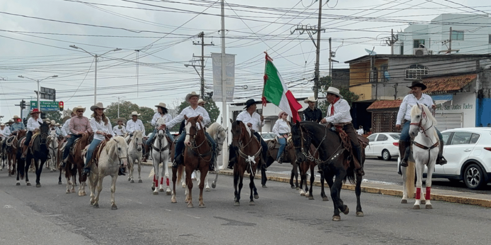 Realizan la Séptima Cabalgata por la Paz en Tabasco