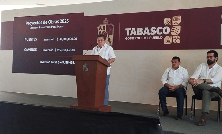 Tabasco Invertirá Millones en la Rehabilitación de Caminos y Puentes