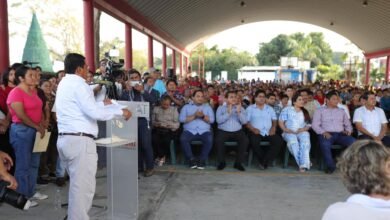 Toma protesta a un nuevo comité municipal en Jalpa de Méndez, y llama a la unidad