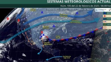 el clima de hoy 22 de febrero en mexico