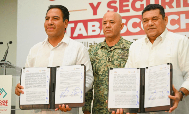 Firman Tabasco y Chiapas acuerdo por la paz