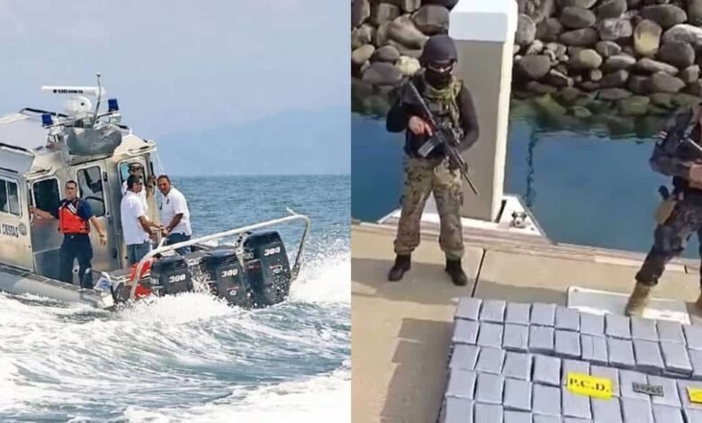 3 Mexicanos son arrestados en altamar con cargamento de cocaína