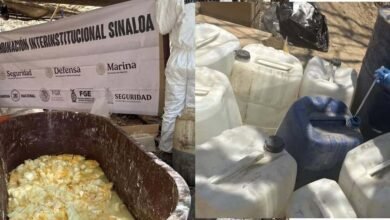 Aseguran químicos, materiales y droga en un centro clandestino