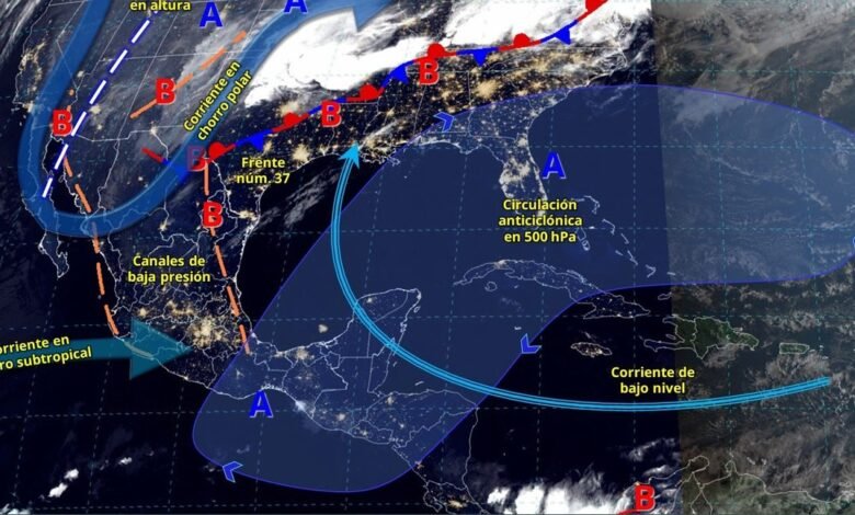 Pronóstico,Clima,Norte,Sureste,Oriente,México,Clima Nacional,CONAGUA
