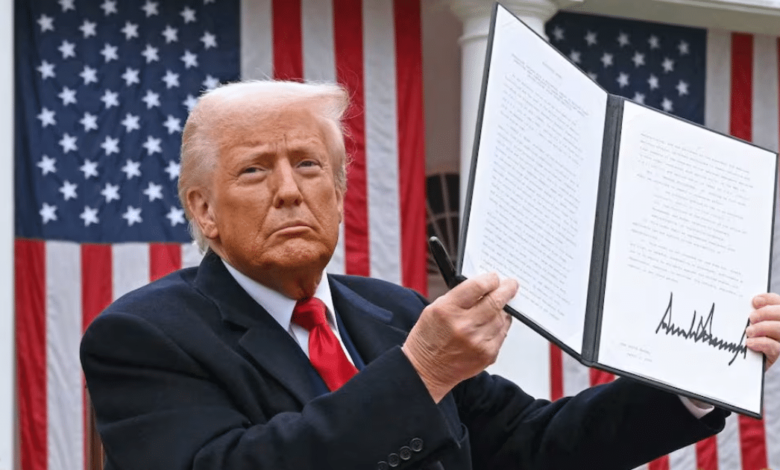 Presidente Donal Trump mostrando acuerdo