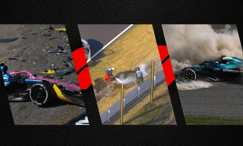 Imagen editada sobre lo sucedido en GP Japon