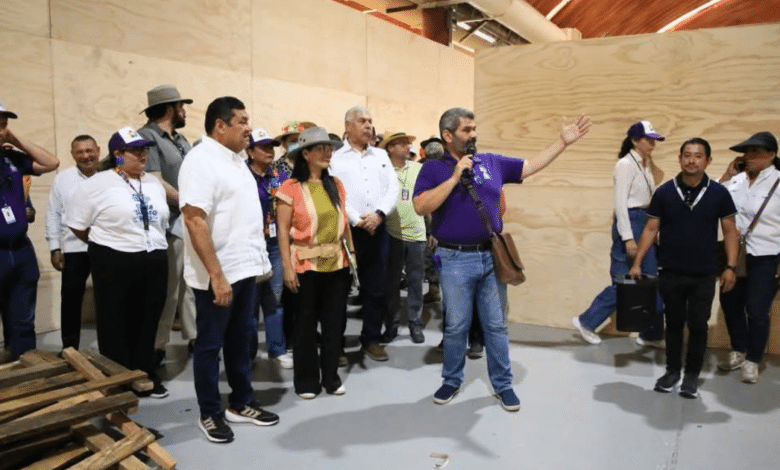 Javier May supervisa avances en el recinto ferial para la edición 2025 de la Feria Tabasco