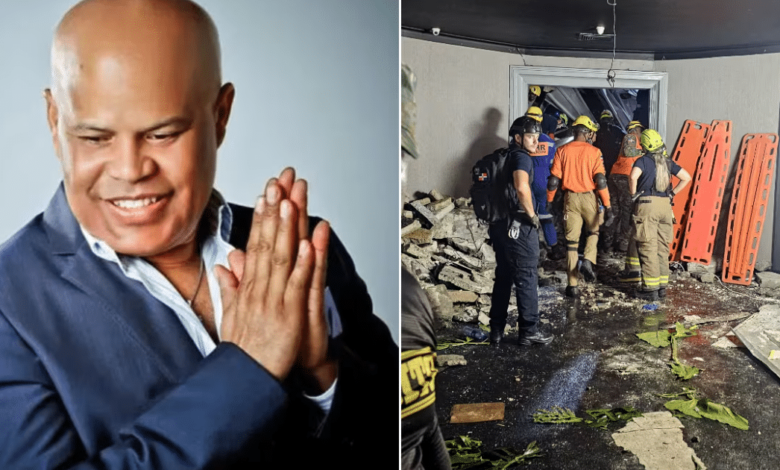 Rubby Pérez, cantante que quedó atrapado en desplome de discoteca