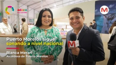 Blanca Merari, presidenta municipal de Puerto Morelos, presente en el Tianguis Turístico 2025