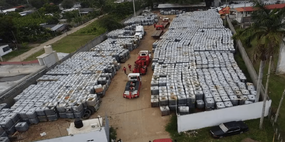 Aseguran más de 3 millones de litros de huachicol en Tabasco; decomisan 18 vehículos y maquinaria