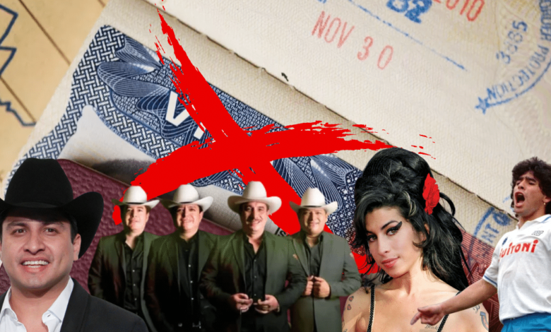 Estrellas sin entrada famosos a quienes EE.UU. les negó la visa