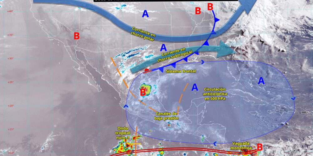 Lluvias intensas y calor extremo afectan al norte de México