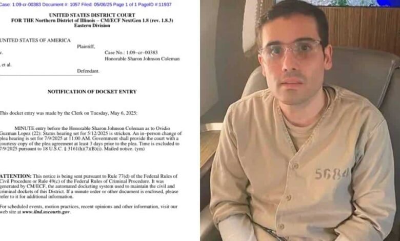 Ovidio Guzmán se declarará culpable en Chicago tras llegar a acuerdo con EU