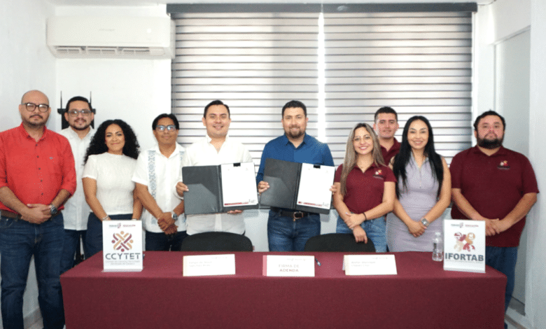 CCYTET e IFORTAB Firman Convenio de Colaboración para fortalecer el talento tabasqueño