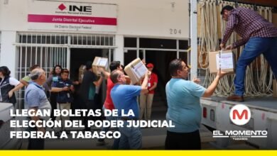 Llegan boletas de la elección del poder judicial federal a Tabasco