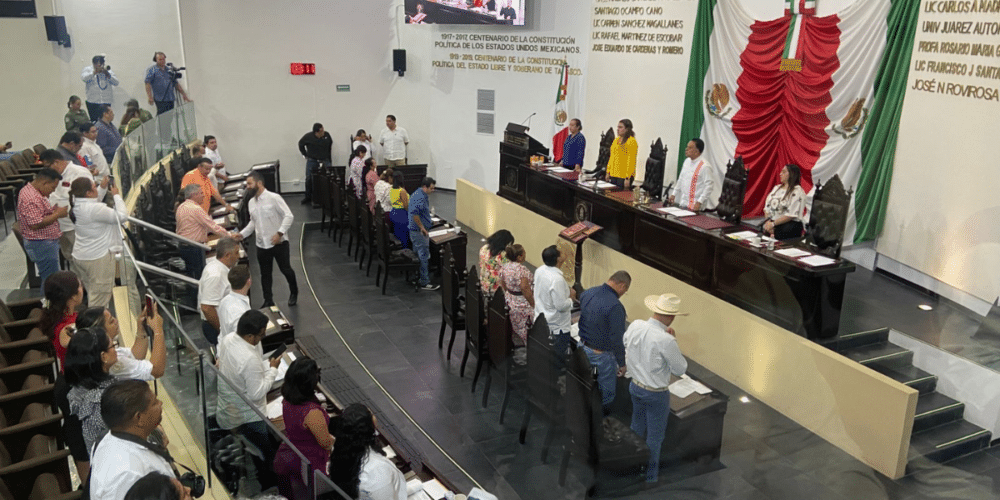 Congreso de Tabasco aprueba leyes clave en sesión extraordinaria