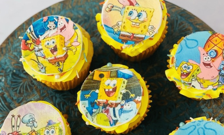 La casa más dulce de Fondo de Bikini cupcakes de piña inspirados en Bob Esponja (Foto por labakerymex)