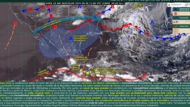 Lluvias puntuales intensas en Guerrero, Oaxaca y Chiapas