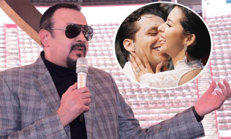 Pepe Aguilar confiesa que la boda de Ángela y Christian Nodal lo tomó por sorpresa, pero apoya a la pareja pese a las críticas mediáticas.