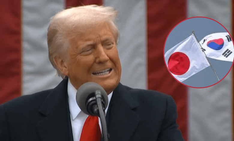 El presidente de Estados Unidos, Donald Trump, anunció este lunes la imposición de aranceles del 25% a productos de Japón y Corea del Sur, a partir del 1 de agosto.