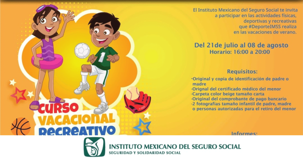 IMSS Tabasco abre inscripciones al Curso Vacacional Recreativo 2025