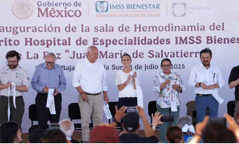 Claudia Sheinbaum inaugura nueva sala médica en La Paz y refuerza inversión al IMSS-Bienestar en BCS