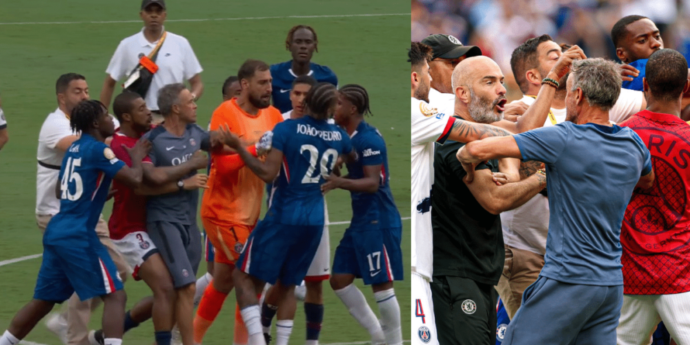 Final manchada por la polémica Luis Enrique agrede a Joao Pedro tras perder el Mundial de Clubes