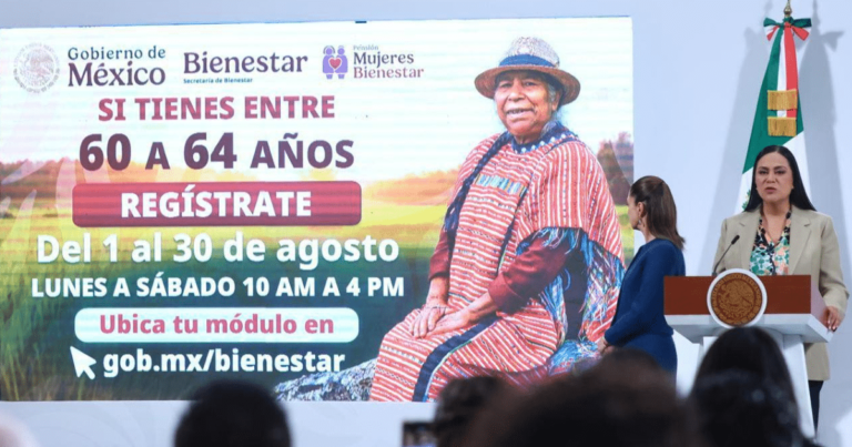 Iniciará el registro del programa Pensión Mujeres Bienestar durante agosto