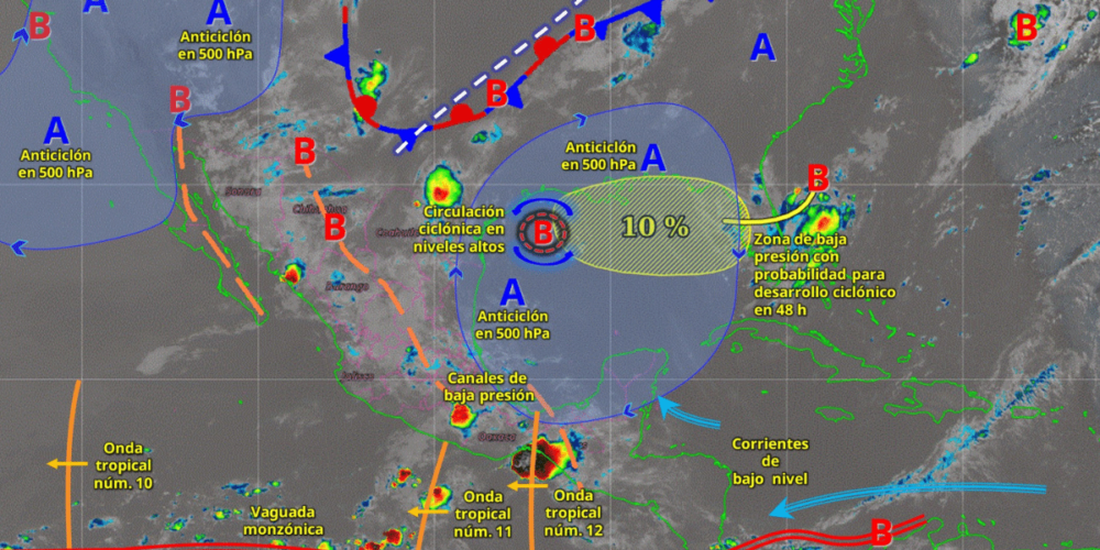 Lluvias intensas azotarán Sinaloa, Durango y Chihuahua, advierte pronóstico