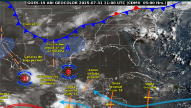 Lluvias intensas azotarán gran parte del país alerta en varias regiones